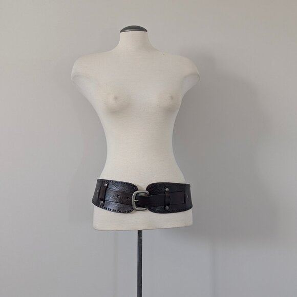 Western Style Vintage Fossil Leather Belt Large - Picture 13 of 13